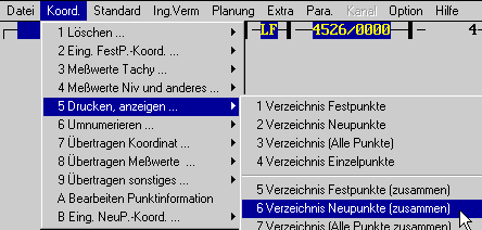 Aufruf: Verzeichnis Neupunkte (7 KB)