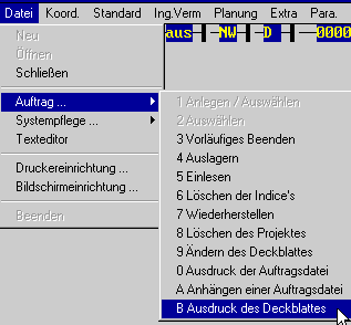 Aufruf Ausdruck eines Deckblattes (6 KB)