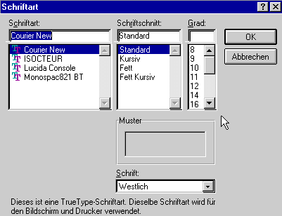 Schriftart (8 KB)
